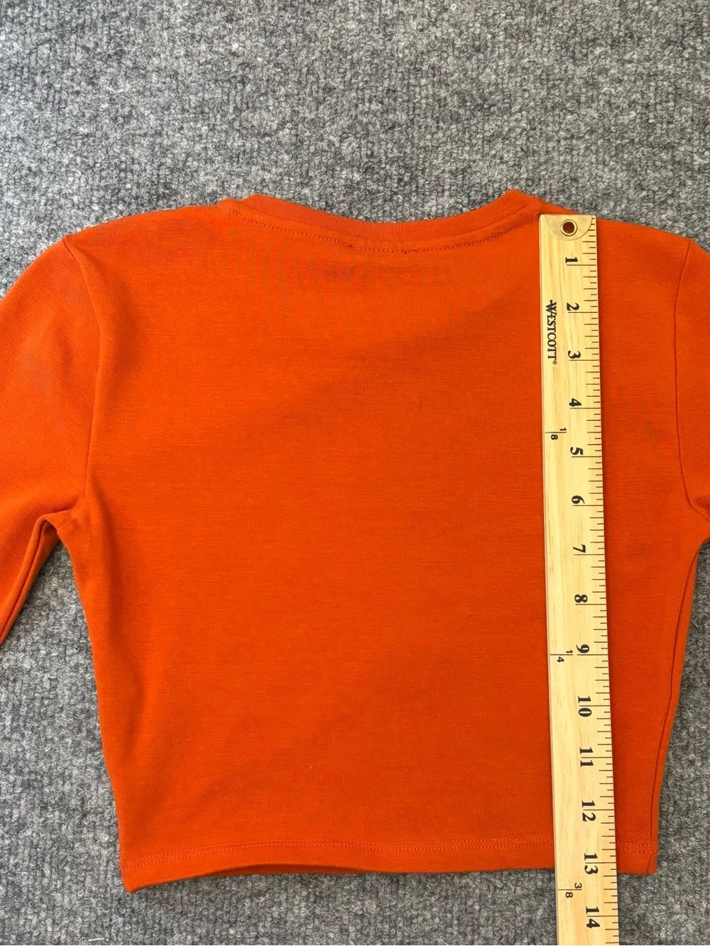 Zara Burnt Orange Long Sleeve T-Shirt Womens Size Medium